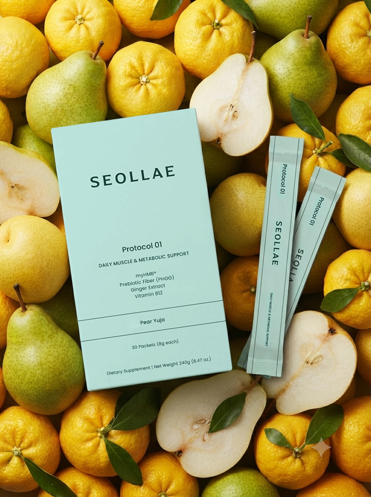 Seollae Protocol 01 — Pear Yuja daily powder packets